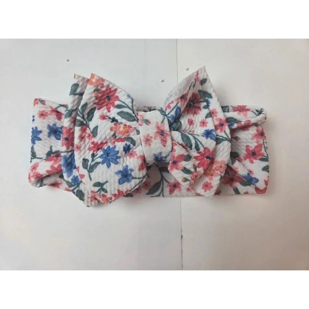 Floral Baby Headband Bow